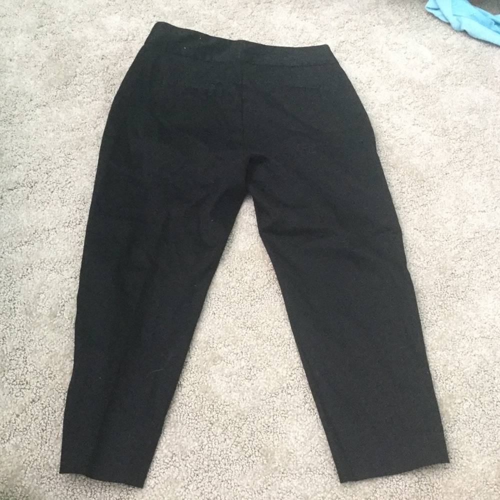 Ruby Road Petite Black Capri Pants with White Beads Size 6 Office Career - Picture 4 of 4